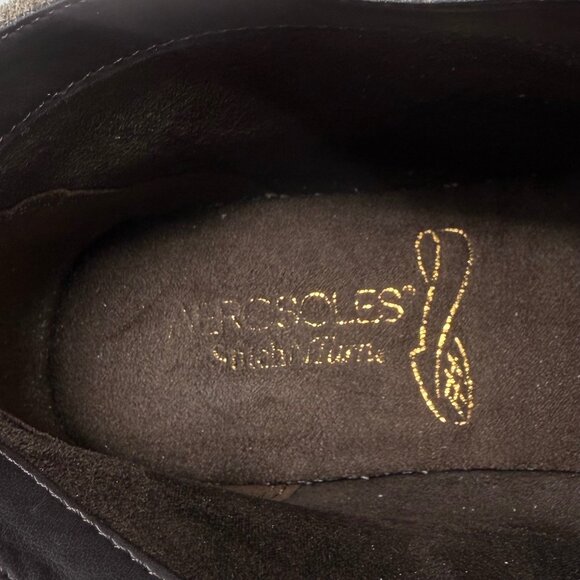 Aerosoles Landlock Taupe Suede Memory Foam 8M Suede Leather Womens Ankle Boot 8M - Picture 8 of 11